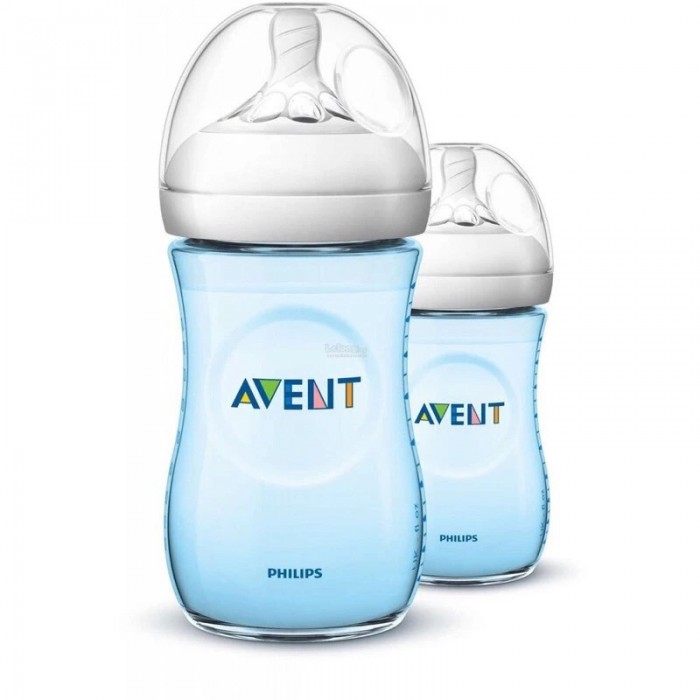 AVENT Blue Natural Bootle 260mlx2-Bottle Feeding , Baby Feeding , 奶瓶