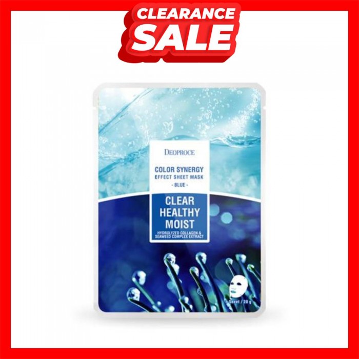 [CLEARANCE] DEOPROCE COLOR SYNERGY EFFECT SHEET MASK 20G - BLUE (EXP: 11/2025)
