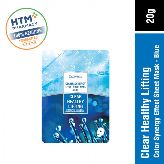 [CLEARANCE] DEOPROCE COLOR SYNERGY EFFECT SHEET MASK 20G - BLUE (EXP: 11/2025)