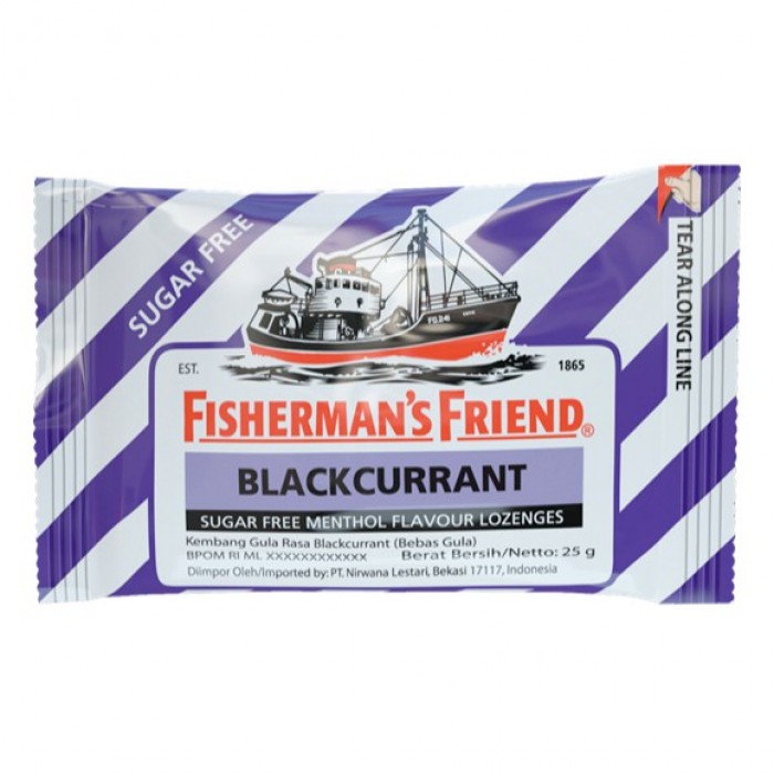 Fisherman Friend Sugar Free 25G - Blackcurrant (P)