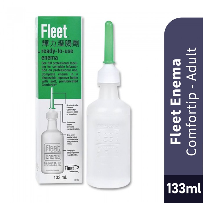 FLEET Enema Comfortip 133ml/4.5oz for Adult, Constipation Relief, Ubat Sembelit Dewasa