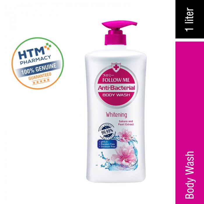 Follow Me Antibacterial Body Wash 1L - Whitening