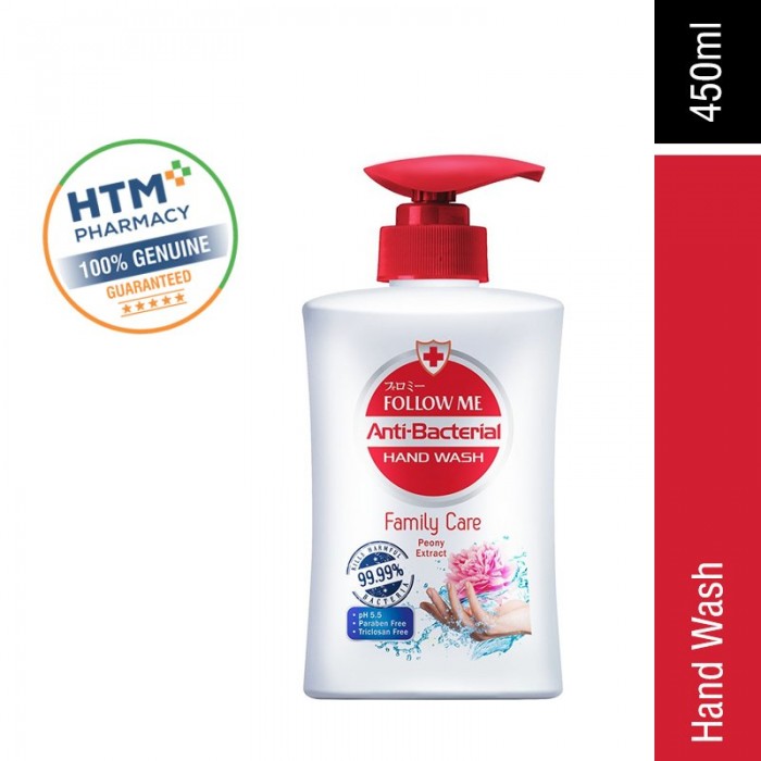 Follow Me Antibacterial Hand Wash 450ml - Family Care