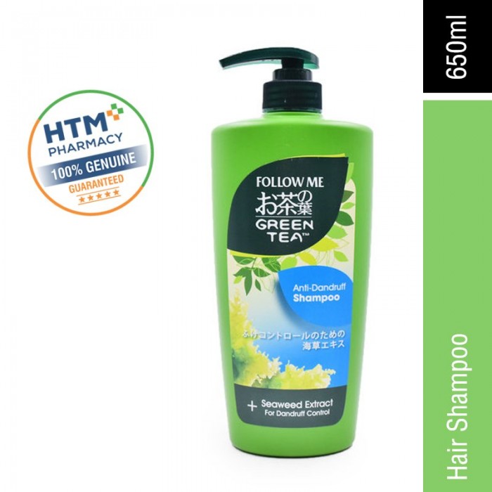 Follow Me Greentea Shampo 650ml - Anti-Dandruff