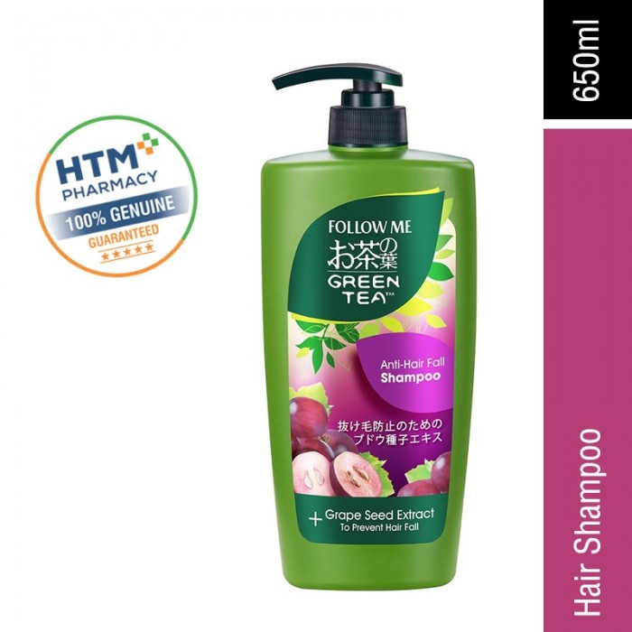 Follow Me Greentea Shampoo 650ml - Anti-Hair Fall