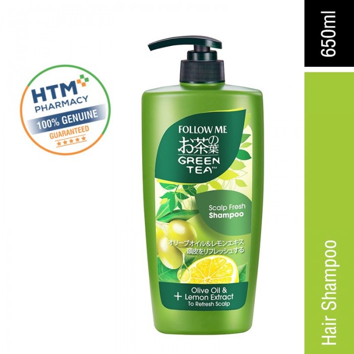 Follow Me Greentea Shampoo 650ML - Scalp Fresh