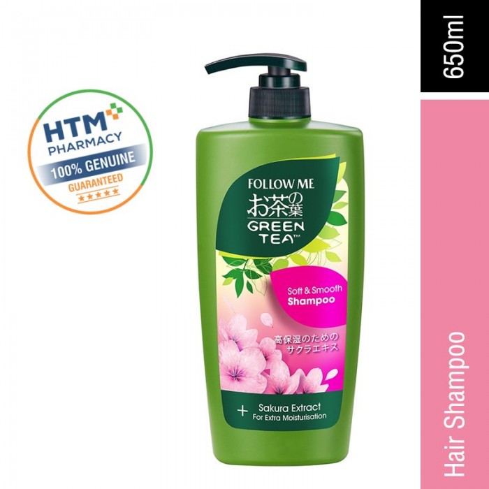 Follow Me Greentea Shampoo 650ML - Soft & Smooth