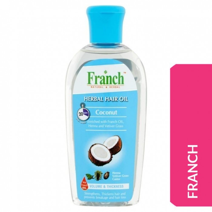 FRANCH HERBAL HAIR OIL 200ML - COCONUT