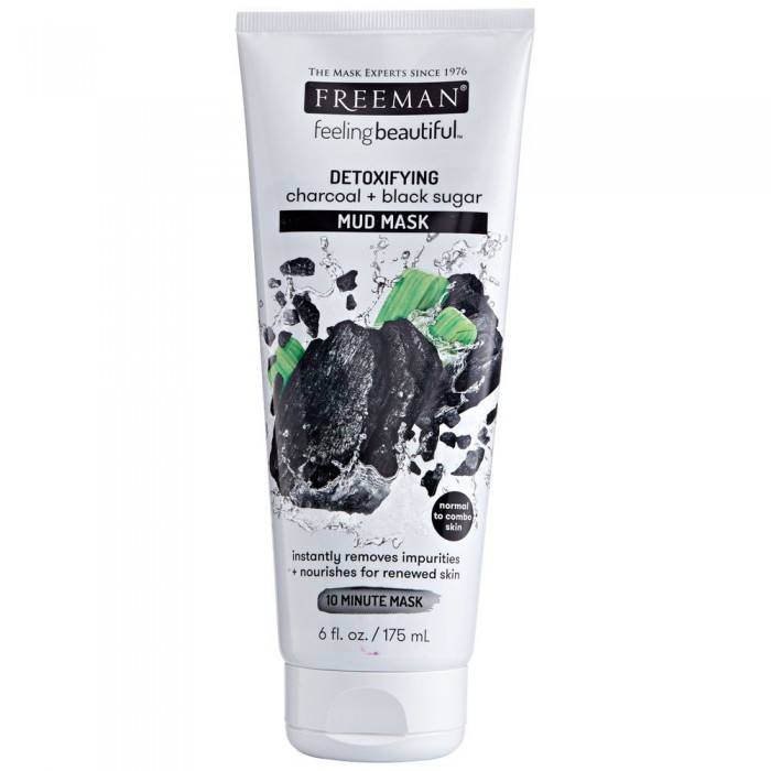 Freeman Charcoal & Black Sugar Mud Mask 6Oz/175ml