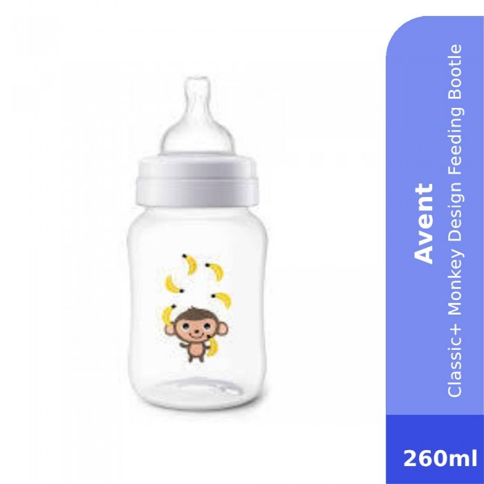 AVENT Classic+ Monkey Design Feeding Bootle 260ml-Bottle Feeding , Baby Feeding , 奶瓶