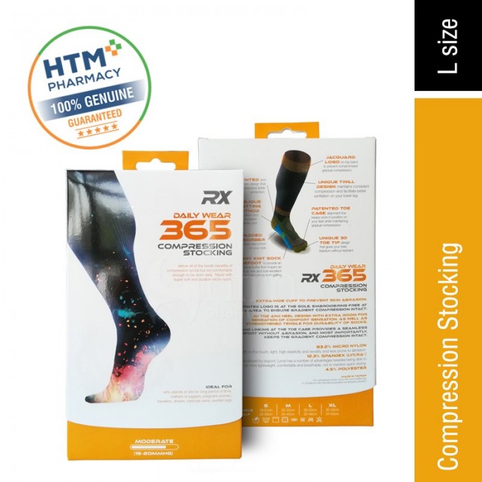 Rx Daily Wear 365 Compression Stocking - L Size