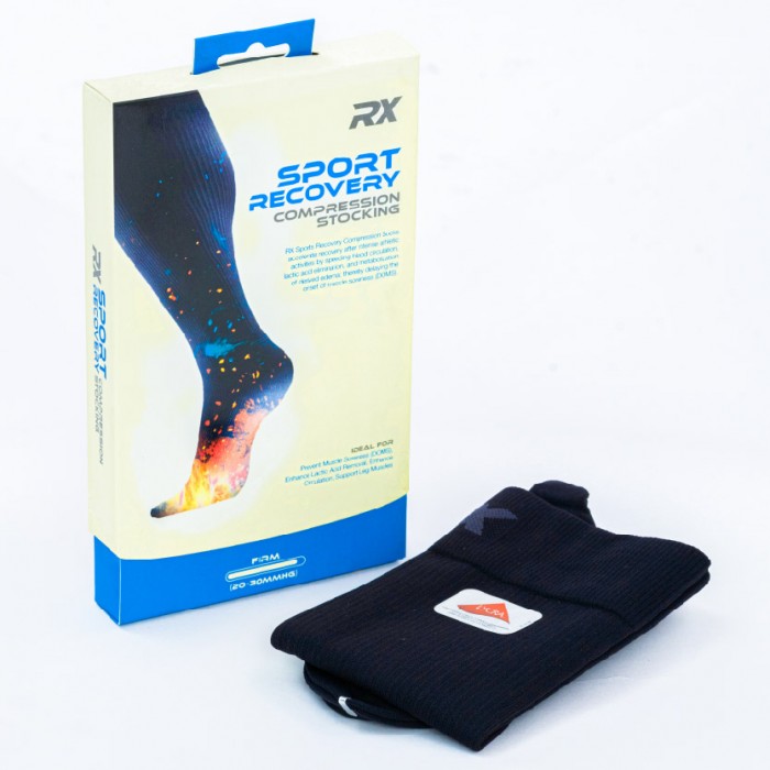 Rx Sport Recovery Compression Stocking Size (S) - Enhance Lactic Acid Removal & Blood Circulation