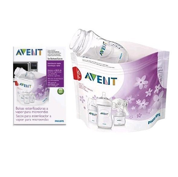 AVENT Microwave Sterilizing Bag 5's - Bag, Baby Feeding , Baby Accessories