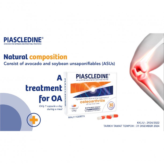 Piascledine Capsules 300mg 30's - Joint Supplement / Knee Supplement / Osteoarthritis Supplements / Ubat Sakit Lutut 关节