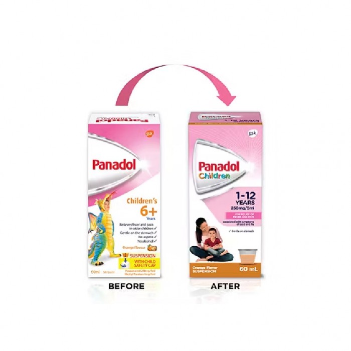 Panadol Susp 6+Y 250mg 60ml