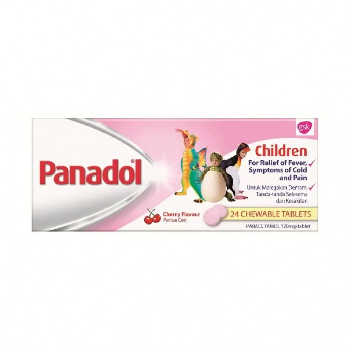 Panadol for Children Cherry Flavour 12's