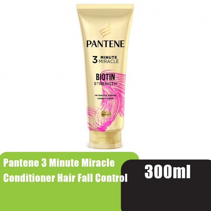 PANTENE 3 Minute Miracle Conditioner 300ml - Hair Fall Control (Biotin Strength)