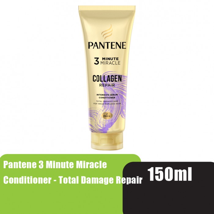 Pantene 3 Minute Miracle Conditioner 150ml - Total Damage Repair (Collagen Repair)