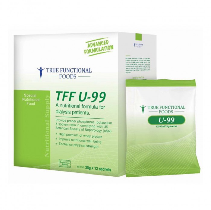 True Functional Foods Nutritional Non-Soya Whey Protein U-99 12's for dialysis patient