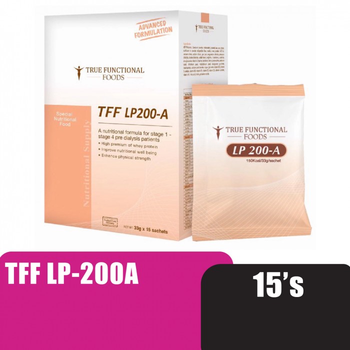 True Functional Foods Nutritional Whey Protein U-LP 200 15's for Stage 1 to Stage 4 pre-dialysis patient