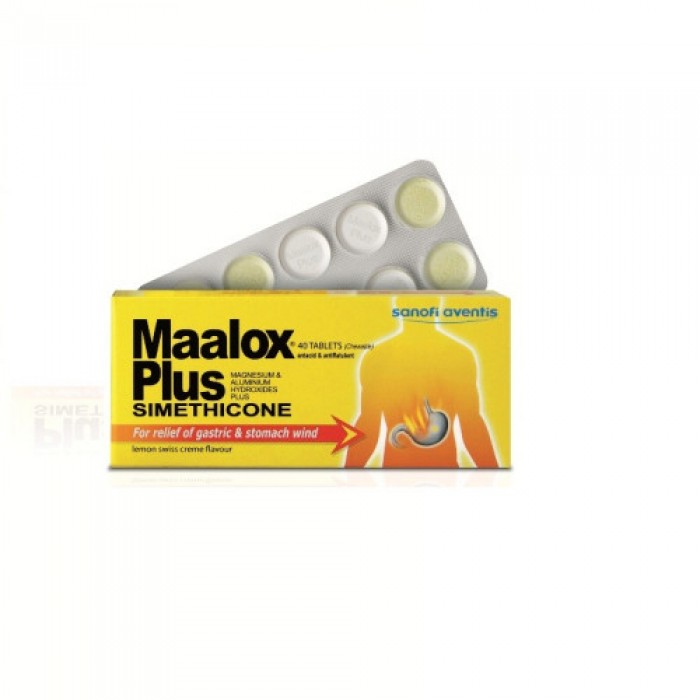 MAALOX PLUS TAB 40'S