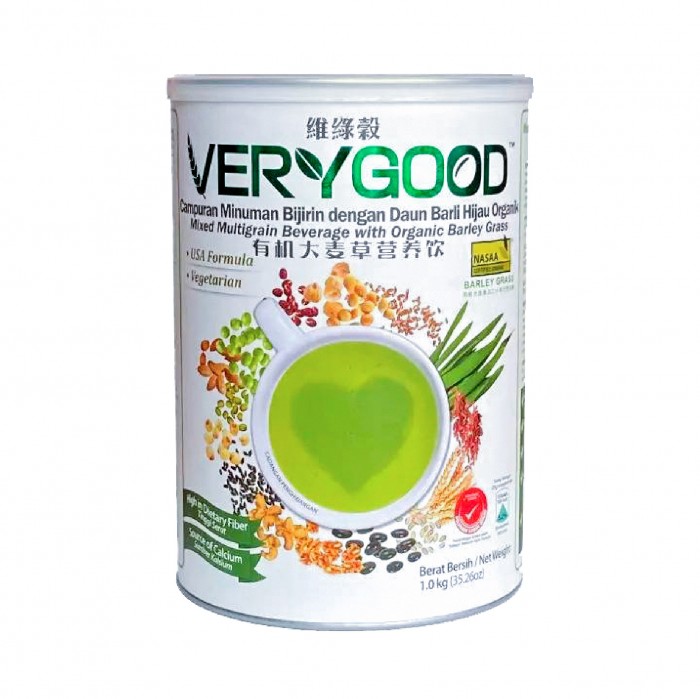 VERYGOOD Natural Grain 1kg Multigrain Drink with Organic Barley Grass, Bijirin, 谷粮, 代餐谷粮