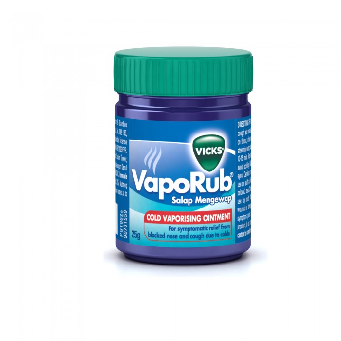 Vicks Vaporub Balm, Viks Vaporub, Minyak Cengkih, Minyak Resdung, 傷風 膏, 伤风膏 - 25g