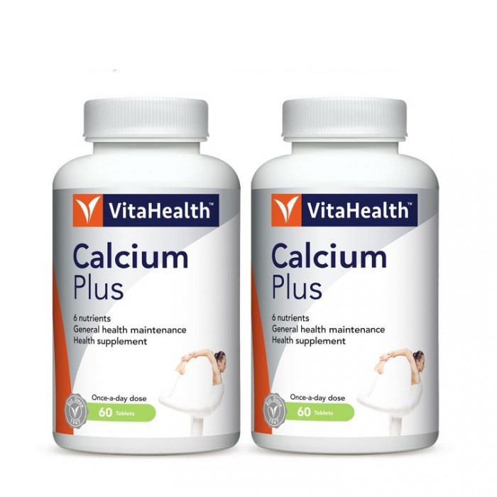 Vitahealth Calcium Plus 60's x 2