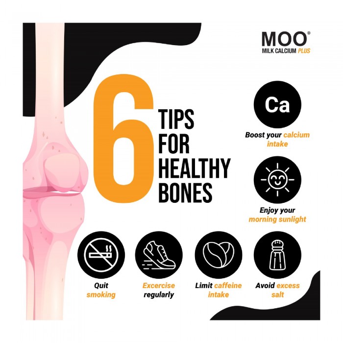 THC Moo Milk Calcium Plus With Vitamin D 60's X2 + 30's for Bone, Ubat Tulang, 钙 - Total Health Concept