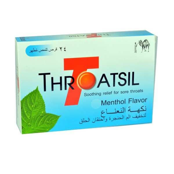 THROATSIL MENTHOL 24'S