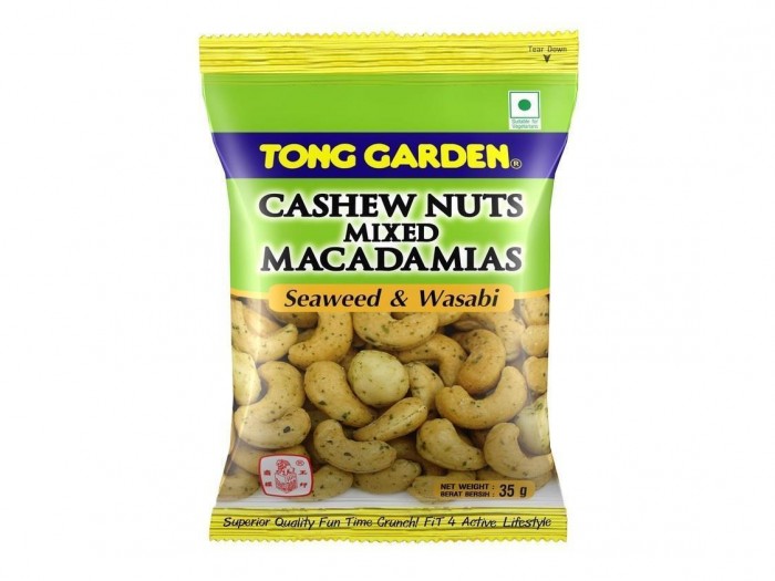 Tong Garden - C/Nuts Mixed Macadamias 35G (Seaweed & Wasabi)