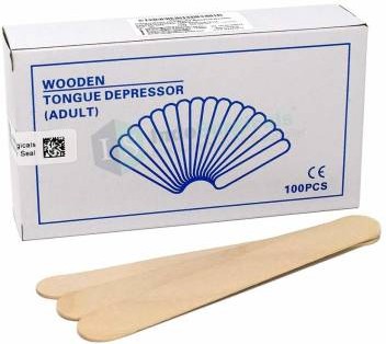 WOODEN TONGUE DEPRESSOR ADULTE 100'S