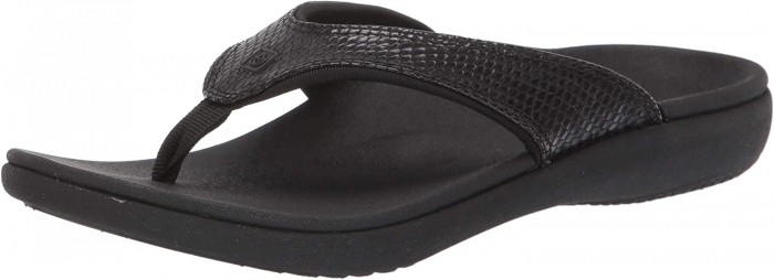 Spenco Womens Yumi  Snake Black (Size 8)