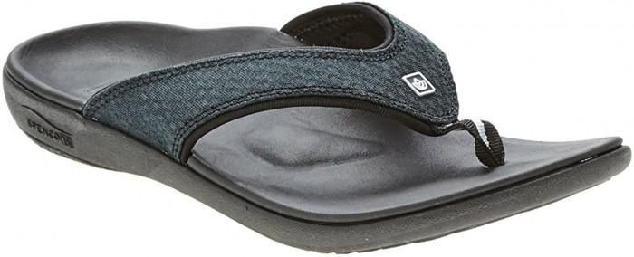 Spenco Mens Yumi Sandal Breeze Charcoal (Size 11)