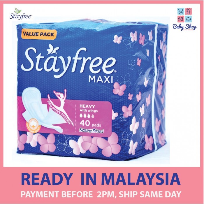 Stayfree Maxi Wings 40'S