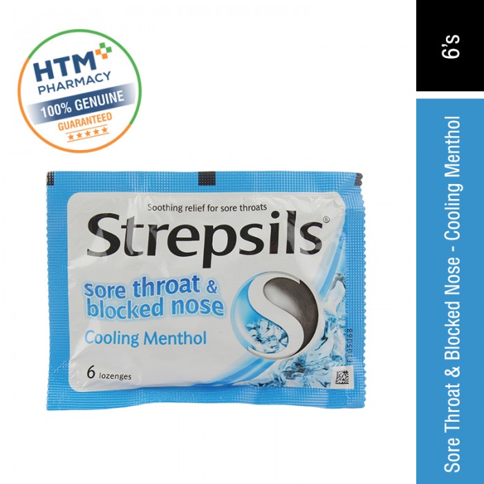 STREPSILS COOLING MENTHOL 6'S