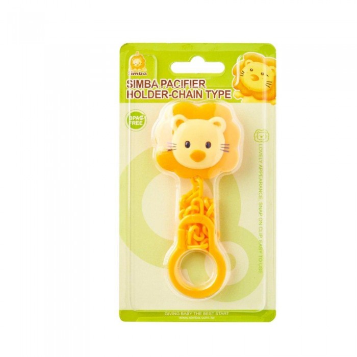 SIMBA Pacifier Holder Chain Type Yellow - Pacifier Holder, Baby Accessories,嬰兒用品