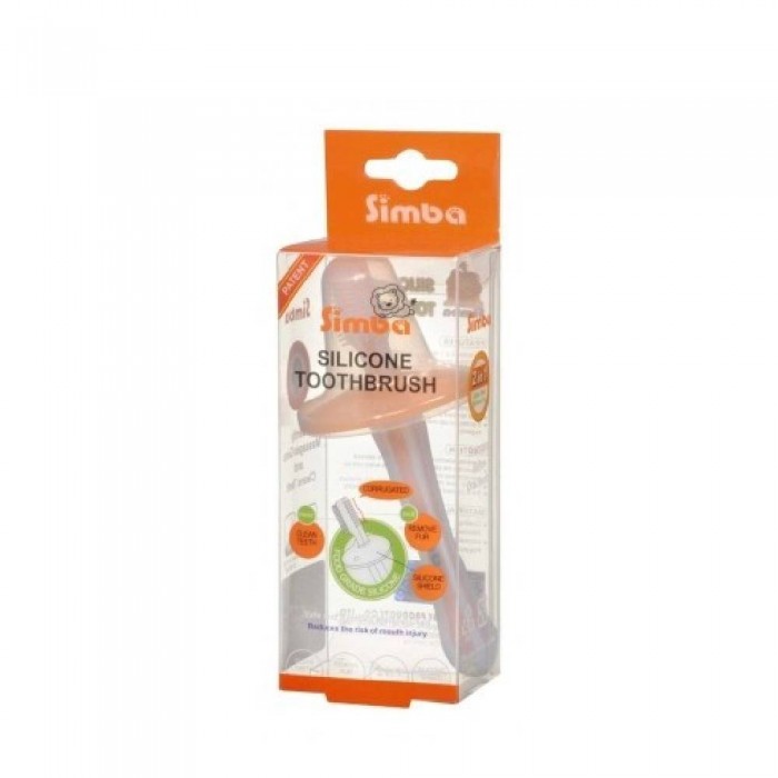 SIMBA Silicone Toothbrush Orange - Baby Accessories, Silicone Toothbrush, Toothbrush