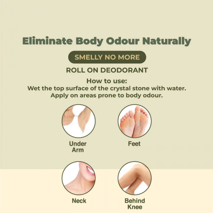 SMELLY NO MORE Deodorant 60g Roll On Deodorant, Natural Deodorant, Ubat Ketiak Wangi
