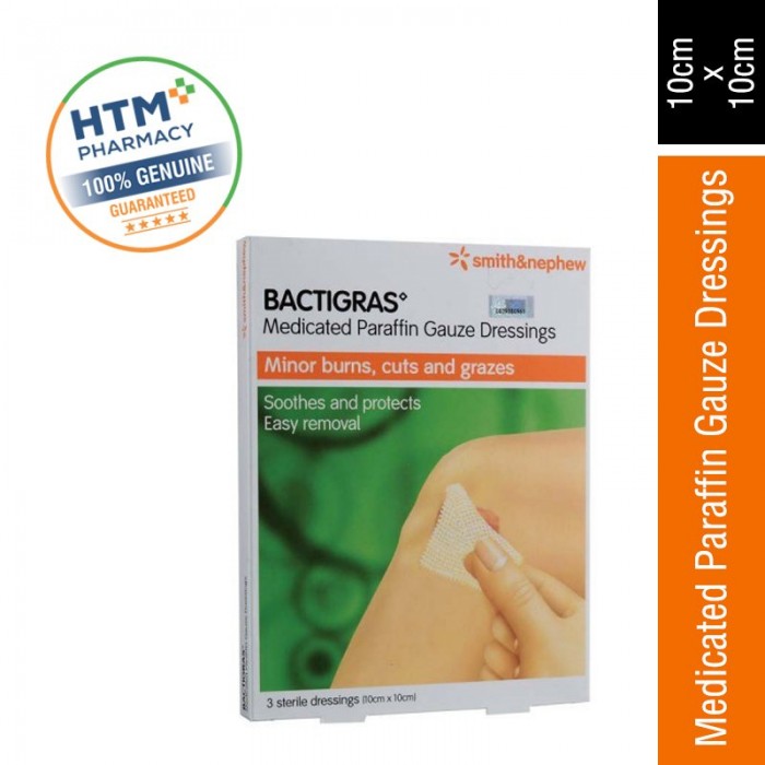 Smith & Nephew Bactigras 10CM x 10CM  3'S