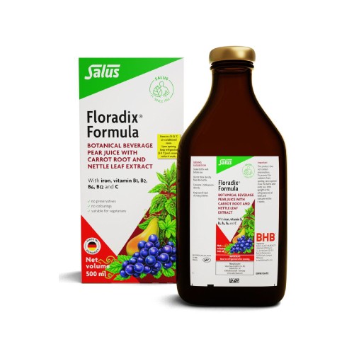 SALUS FLORADIX Iron Supplement, Iron Tablet Supplements, Zat Besi Supplements, 铁 - 500ml