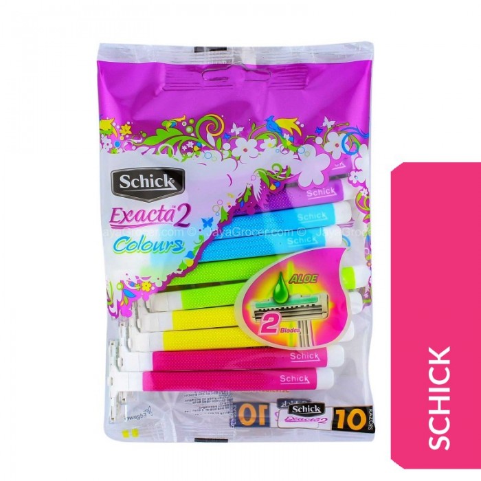 SCHICK EXACTA 2 COLOURS 10PCS