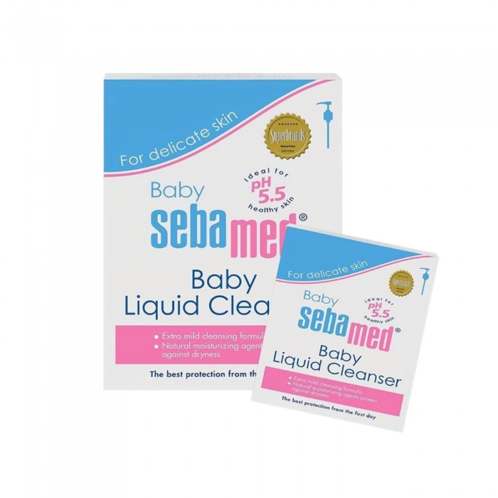 SEBAMED Baby Liquid Cleanser 1000ml + 200ml for Sabun Baby, Sebamed Body Wash, Sabun Mandi, Sabun Badan