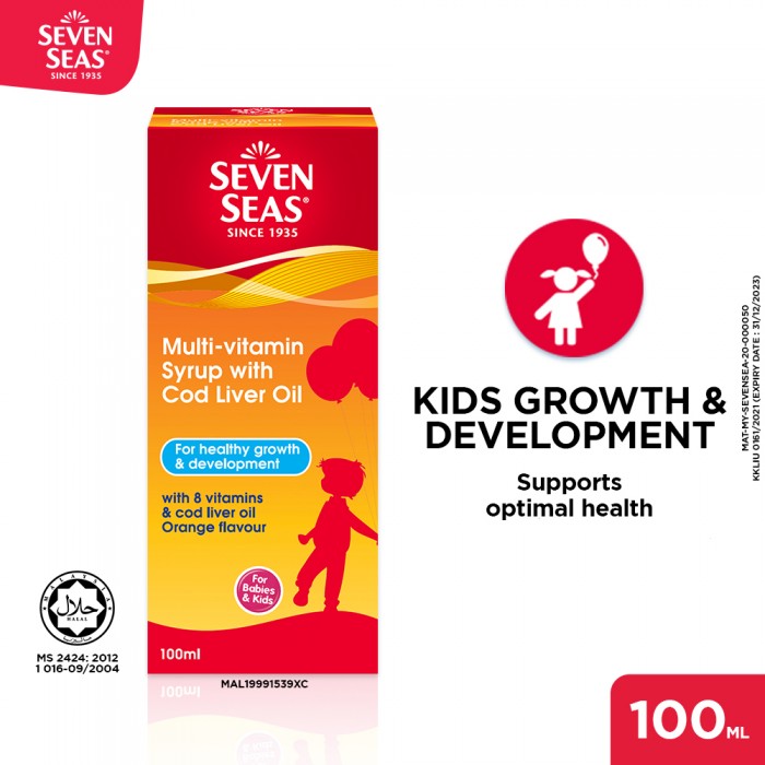 Seven Seas Multivitamin Syrup With Cod Liver Oil 100ML