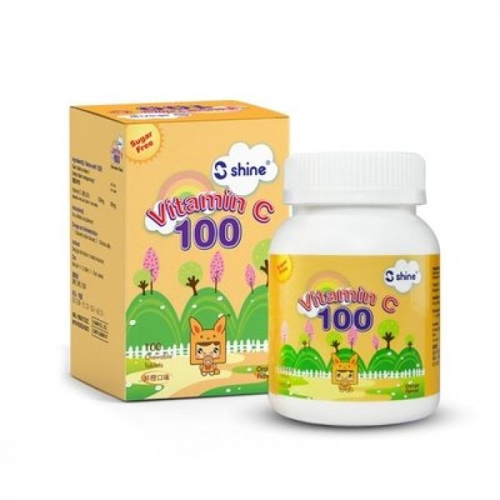 Shine Vitamin C 100MG 100'S - Orange