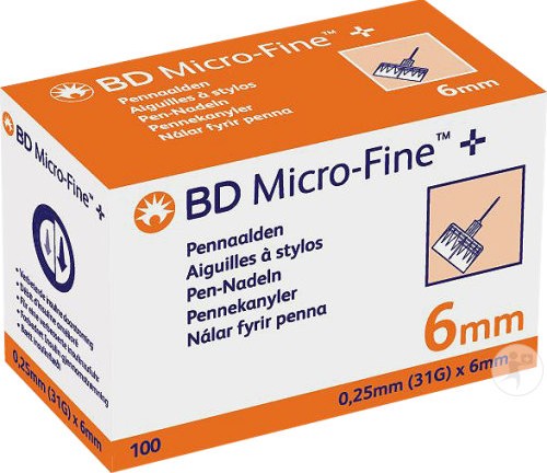 Bd Micro-Fine 6MM 100's