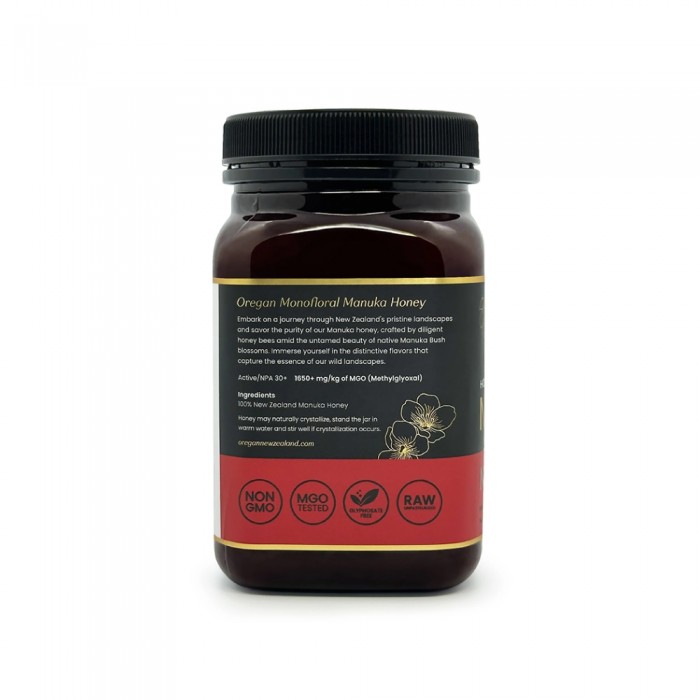 OREGAN NEW ZEALAND Madu Manuka MGO 1650+ 500g Manuka Honey, Madu Original, Madu Asli