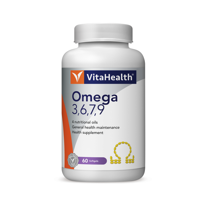 Vitahealth Omega 3,6,7,9 60'S