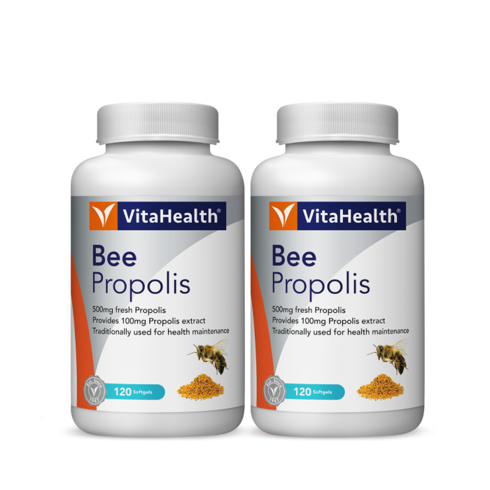 Vitahealth Bee Propolis 500MG 2 x 120'S