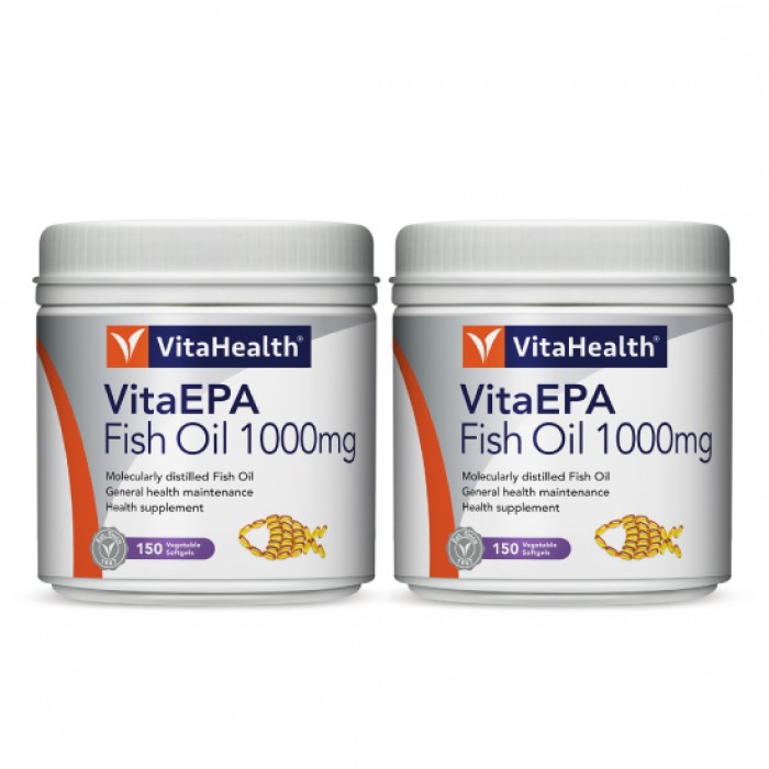 [FISH OIL] Vitahealth VitaEPA 1000MG 150's x 2